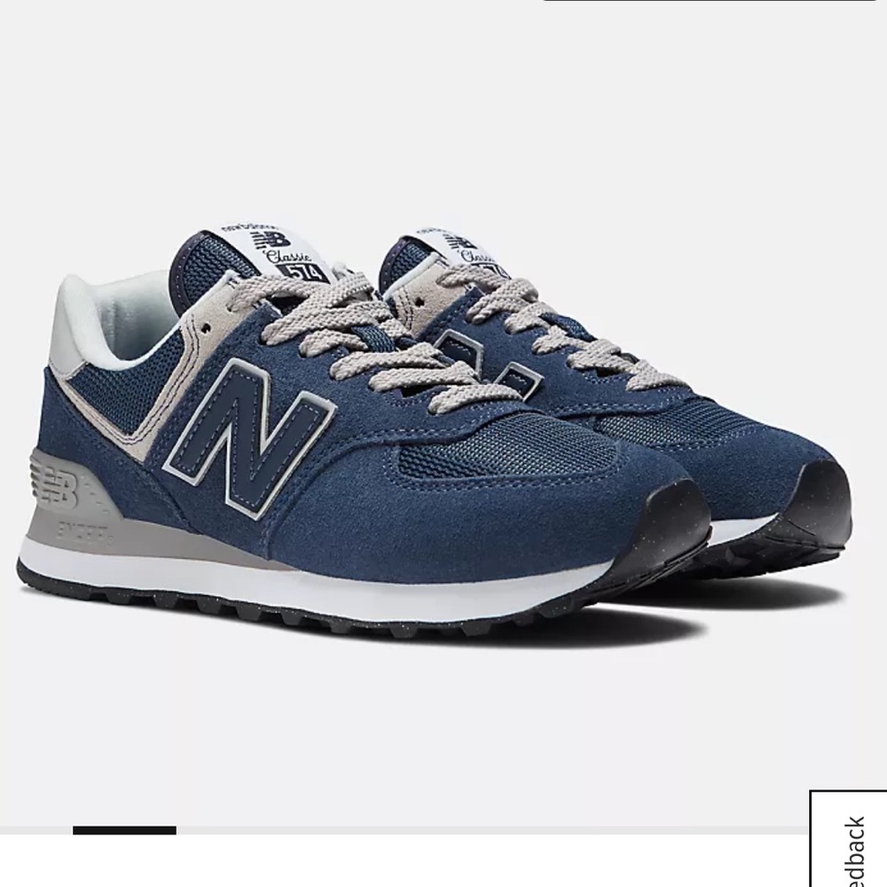 New Balance Women’s Navy and Gray 574 Sneaker